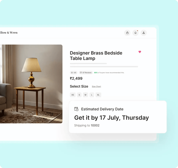 Home Decor - Estimated delivery dates