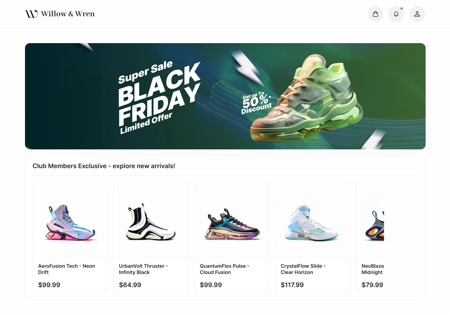 Returns Experience Page - Smart Product Recommendations - 2x