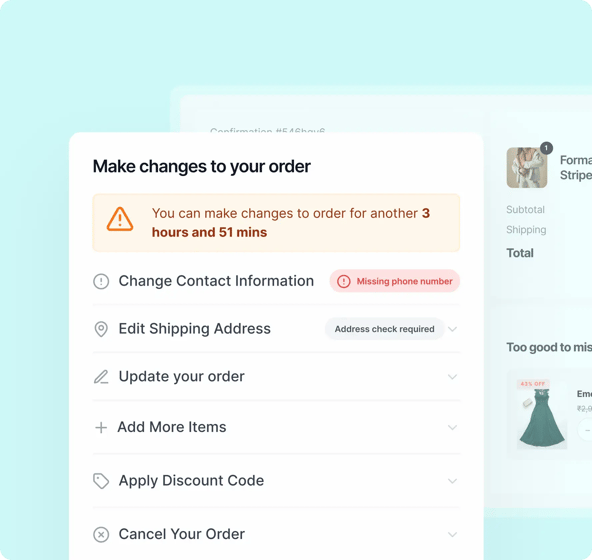 Self-serve order edits and upsells-1
