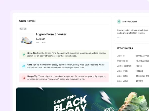 Turn tracking pages into an engagement channel