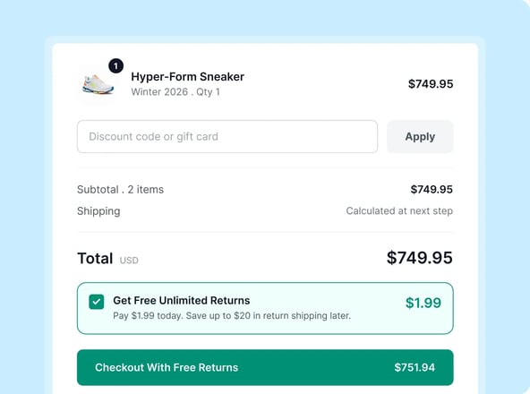Free returns, funded by your shoppers