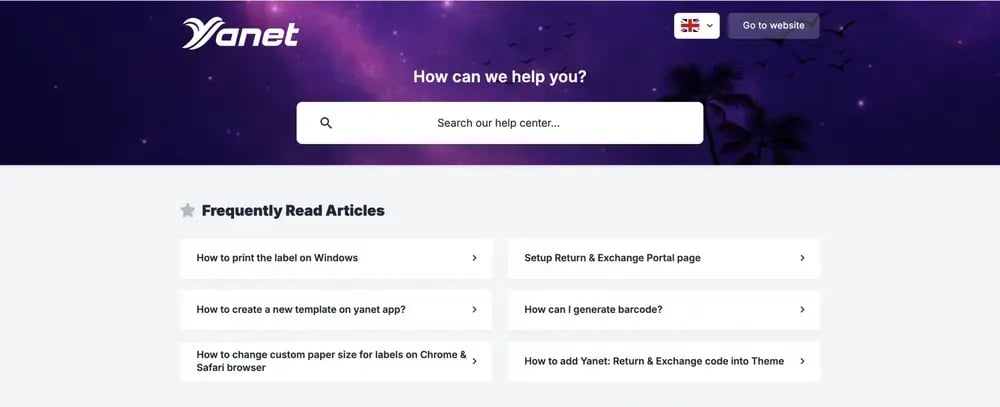 Yanet Returns & Exchanges