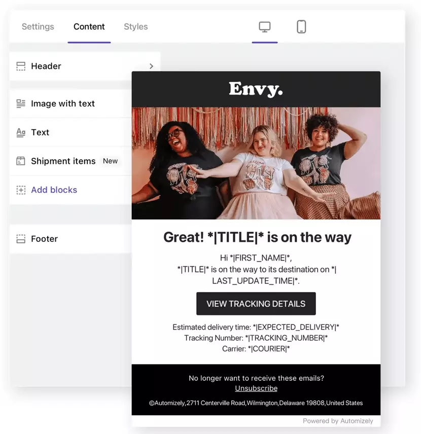 personalised-email-updates