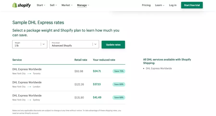 DHL-Express-Rates